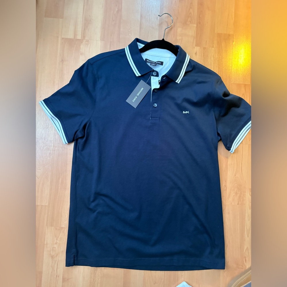 Michael Kors (Dark Blue) Polo Shirt for Men BRAND NEW TAGS STILL ATTACHED - Picture 4 of 5